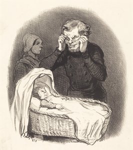 Un Padre Felice da Honoré Daumier
