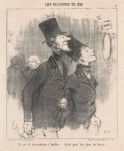 Un giorno di rappresentazione di beneficenza da Honoré Daumier