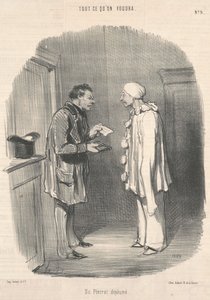 Un pierrot spennato da Honoré Daumier