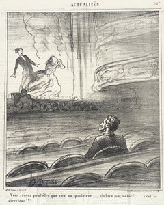 Credete... che sia uno spettatore... da Honoré Daumier