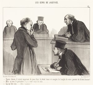 Vediamo testimone, sarebbe importante... da Honoré Daumier