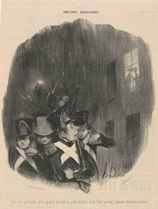 Che dimostra che quando si fa... pattuglia... da Honoré Daumier