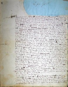 Prima pagina del manoscritto di 