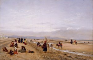 Sulle sabbie a Rhyl, Galles del Nord, 1856