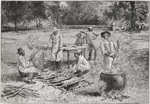 Un Barbecue del Sud, illustrazione da 
