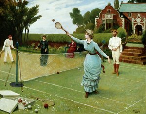 Giocatori di tennis, 1885 da Horace Henry Cauty