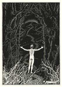 Illustrazione del Discorso della montagna (incisione) da Horace J. Knowles