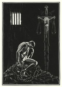 Illustrazione del Discorso della montagna (incisione) da Horace J. Knowles