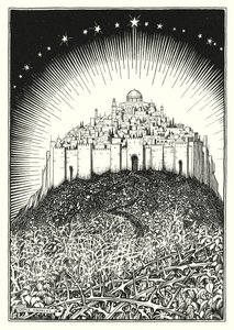 Illustrazione del Discorso della montagna (incisione) da Horace J. Knowles