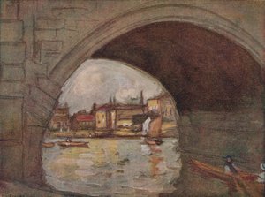 Il fiume, Richmond, c1910, 1918 da Horace Mann Livens