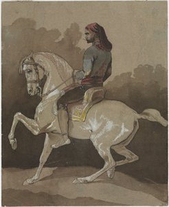 Arabo a cavallo, c.1800 da Horace Vernet