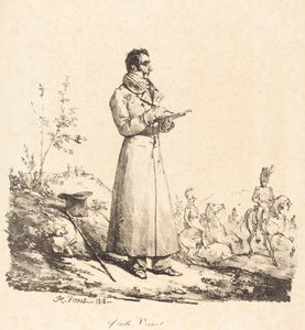 Carle Vernet, a figura intera da Emile Jean Horace Vernet