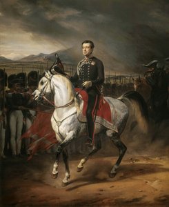 Ritratto equestre di Carlo Alberto, Re di Sardegna da Emile Jean Horace Vernet