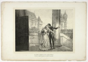 E coperto, piangendo, da un elmo prezioso... da Horace Vernet