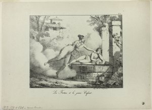 Fortuna e il bambino da Emile Jean Horace Vernet