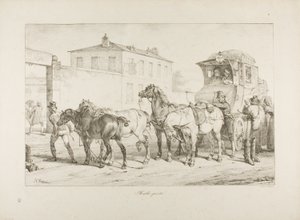 Diligenza postale da Emile Jean Horace Vernet