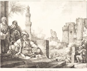 Massacro dei Mamelucchi ribelli nel castello del Cairo da Emile Jean Horace Vernet