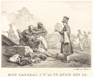 Caporale, non ho potuto fare altro che questo da Emile Jean Horace Vernet