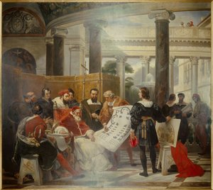 Papa Giulio II ordina i lavori del Vaticano e della Basilica di San Pietro a Roma