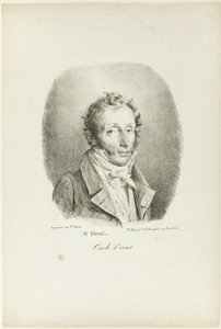 Ritratto di Carle Vernet da Emile Jean Horace Vernet
