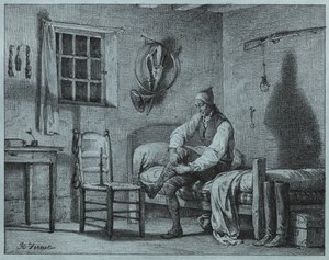 Il servitore di Limier che si alza dal letto, c. 1818