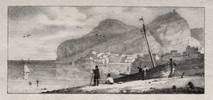 Veduta di un Porto da Emile Jean Horace Vernet