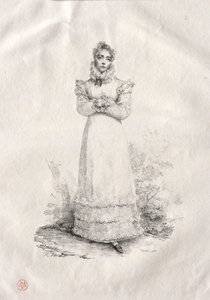 Giovane donna in piedi