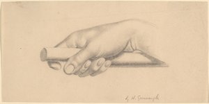 Mano Destra che Tiene una Bacchetta da Horatio Greenough
