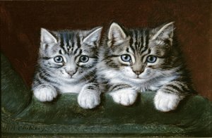 Due gattini tigrati da Horatio Henry Couldery
