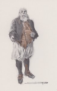 Illustrazione per Evangeline, A Tale of Arcadie di Henry Wadsworth Longfellow da Howard Chandler (after) Christy