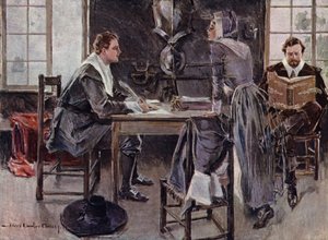 Illustrazione per The Courtship of Miles Standish di Henry Wadsworth Longfellow