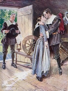 Illustrazione per The Courtship of Miles Standish di Henry Wadsworth Longfellow