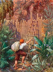 Illustrazione per Robinson Crusoe da Howard Davie