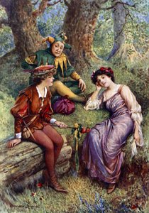 Rosalind, Celia e Touchstone