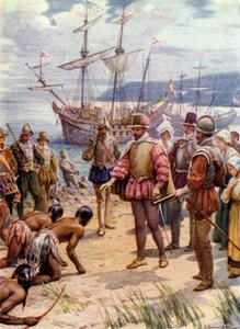 Sir Walter Raleigh sbarca in Virginia