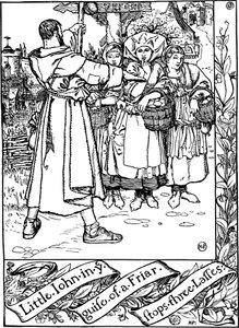 Illustrazione dal libro Le allegre avventure di Robin Hood, di Howard Pyle, 1883 da Howard Pyle