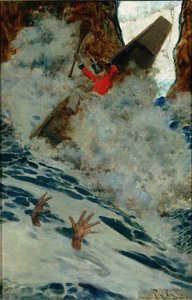 La barca e io lo superammo con una corsa, da 