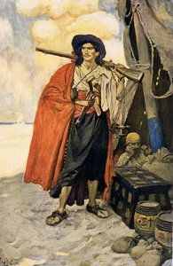 Il bucaniere era un tipo pittoresco, inizio XX secolo (illustrazione di libro)