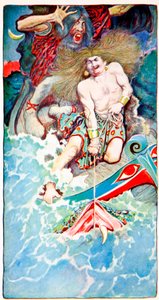 La pesca di Thor e Hymir, da Leggende popolari del mare, Harper