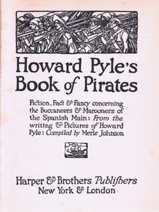 Pagina del titolo, da Howard Pyles Book of Pirates pubblicato da Harper & Bros, 1921 da Howard Pyle