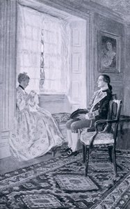 Washington e Mary Philipse, illustrazione da 