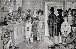Donne alle urne nel New Jersey, illustrazione da 