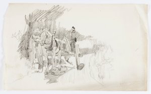 Senza titolo (Carro trainato da cavalli) da Howard Russell Butler