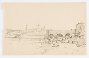 Senza titolo (Molo e spiaggia) da Howard Russell Butler