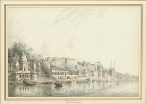 Benares sul fiume Gange da Hubert Cornish