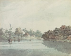 Il budgerow del Governatore Generale sul Gange, Delta del Brahmaputra da Hubert Cornish