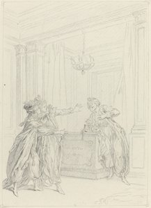 Calmine, quel objet vient Effrayer ma vue? da Hubert Francois Gravelot