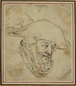 Testa di un uomo da Hubert Francois Gravelot