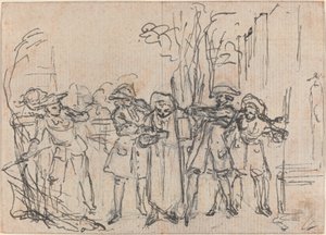Hob sorpreso da Sir Thomas con la lettera di Mr. Friendly da Hubert Francois Gravelot