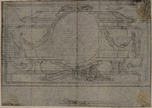 Studio per la vignetta En Tête in Tacito "Tiberius, or The Six First Books of the Annals", Libro IV da Hubert Francois Gravelot